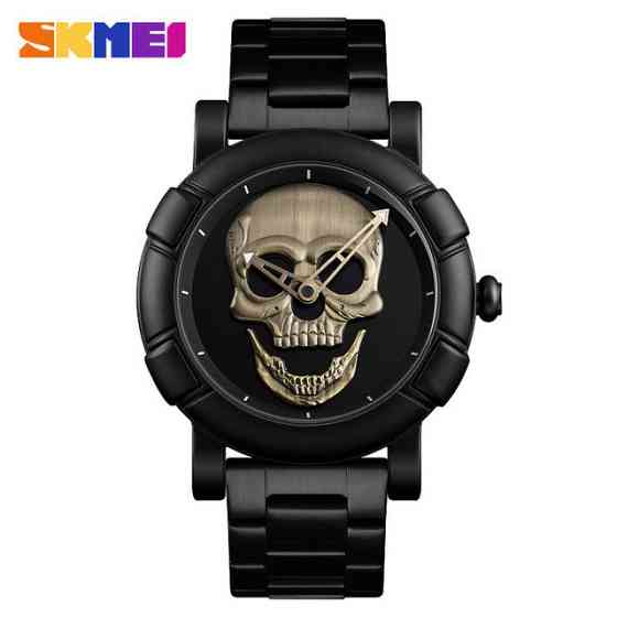 Оригинальные часы Skmei Skull 9178 Black-Bronze Винница