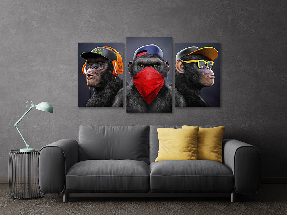 Модульная картина в гостиную / спальню Мавпи Art-612_3 70x130 см Киев - изображение 3