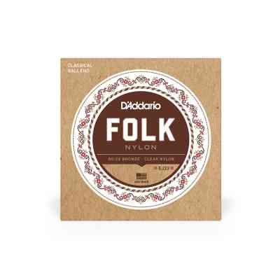 Струни для гітари D'Addario Folk Nylon 80/20 Bronze Ball End Clear Treble (EJ33) Вінниця