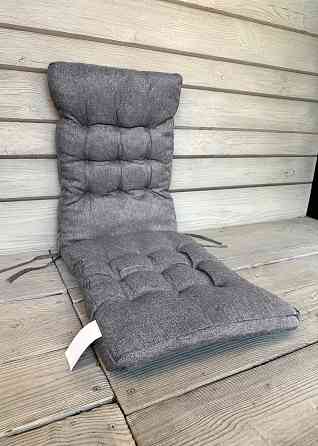 Подушка для стільців (40x120х4 см) подвійна Decorator Мальмо колір сірий 84-157 Київ