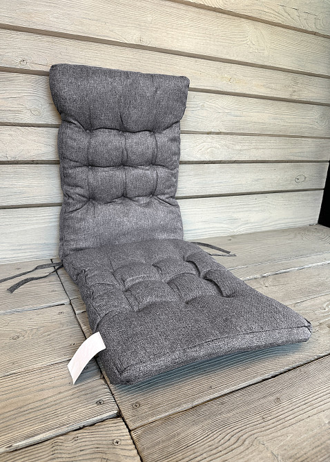 Подушка для стільців (40x120х4 см) подвійна Decorator Мальмо колір сірий 84-157 Київ - фото 4