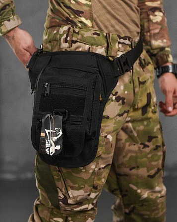 Сумка тактическая на бедро SILVER KNIGHT black РА4980 Киев - изображение 1