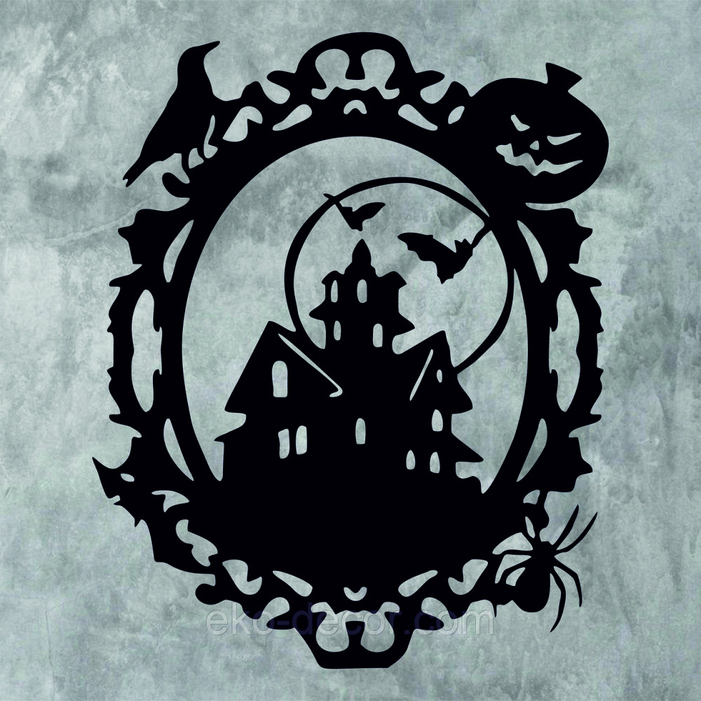 Декоративное настенное Панно «Замок», Декор на стену 110*89 см, Черный Киев - изображение 10