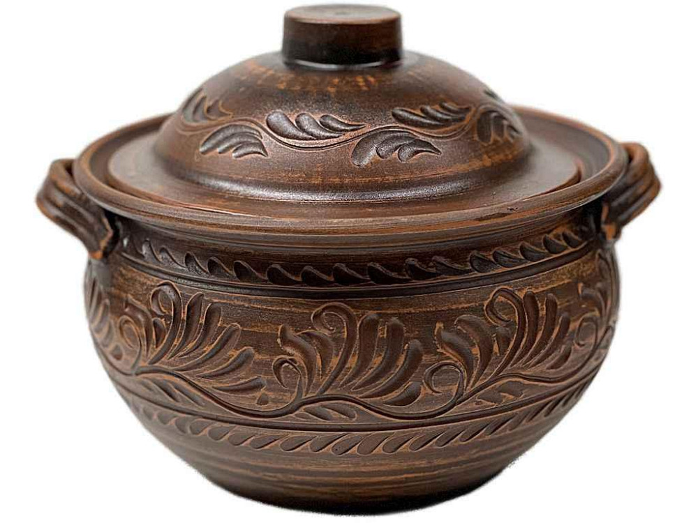 Кашник 3л з ручками гончарний декор 31432 ТМ СЛОВЯНОЧКА Київ - фото 1