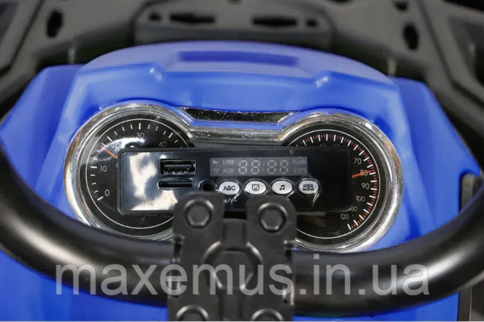 Мощный детский электроквадроцикл аккумуляторный НМ 1288 электрический квадроцикл для детей до 30 кг синий Мостиска - изображение 12