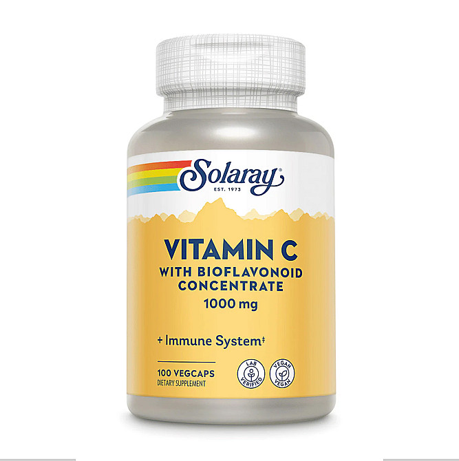 Vitamin C with Rose Hips, Acerola &amp; Bioflavonoids 1000mg - 100 vcaps Луцьк - фото 1