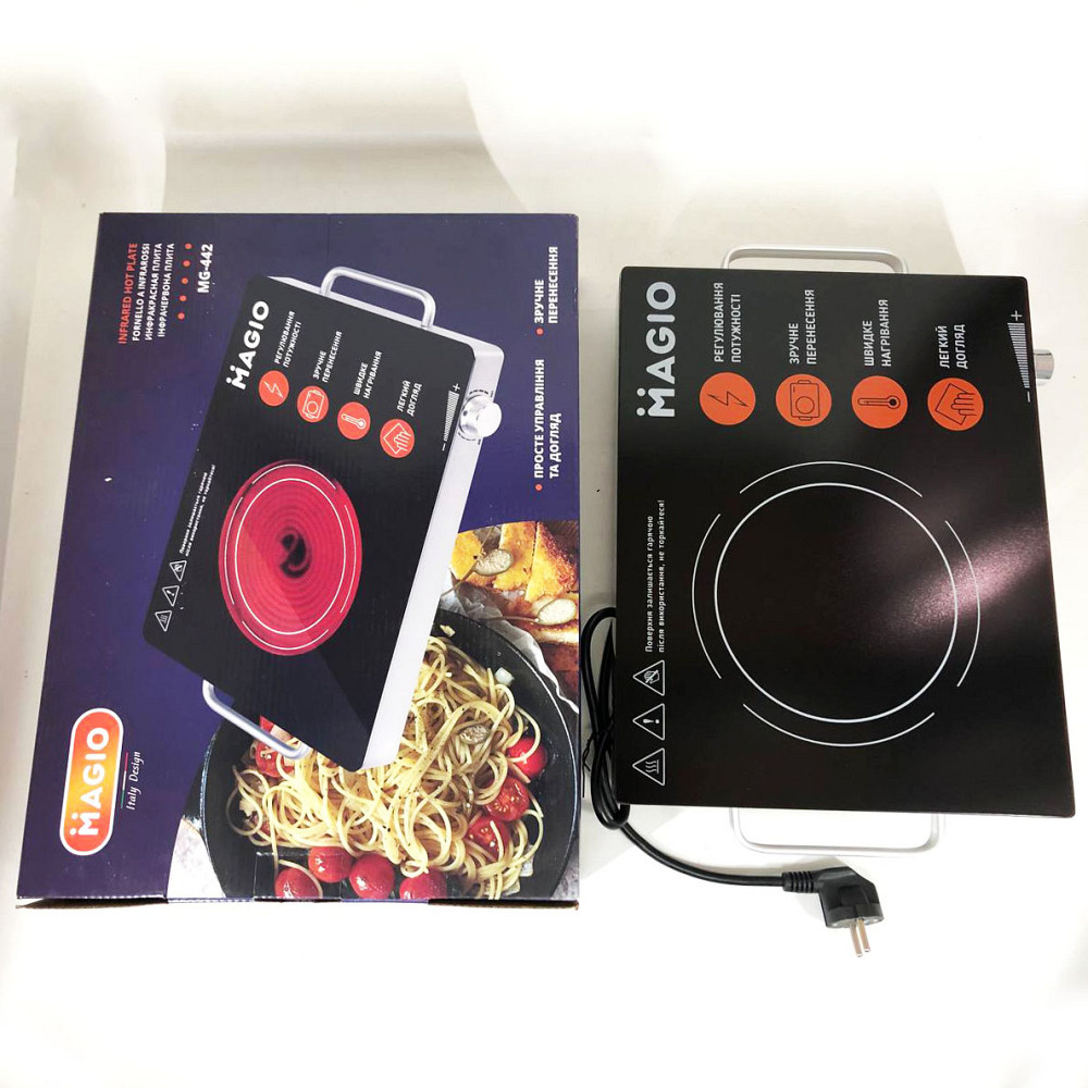 Бытовая плита настольная MAGIO, Бытовая переносная электроплита, Плиты настольные для кухни переносные RP-73 Львов - изображение 14