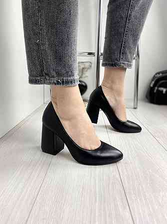 Nivelle Туфлі жіночі NIVELLE чорні натуральна шкіра каблук 9 см розміри 36-39 (3155) Коломыя