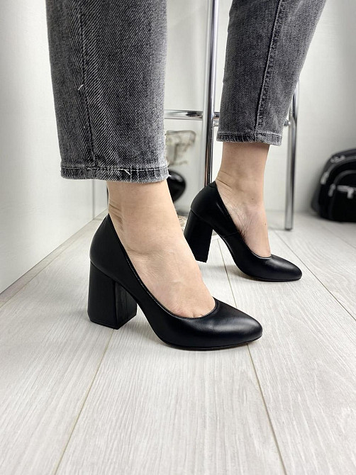 Nivelle Туфлі жіночі NIVELLE чорні натуральна шкіра каблук 9 см розміри 36-39 (3155) Коломыя - изображение 5