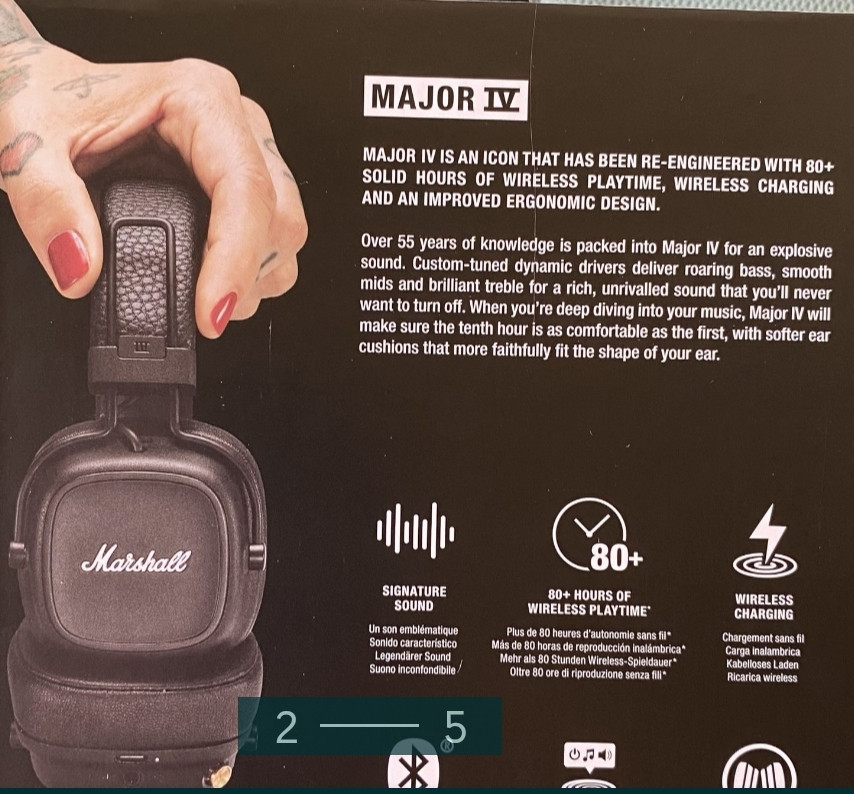 Наушники: Marshall Major 4 New. Харків - фото 2