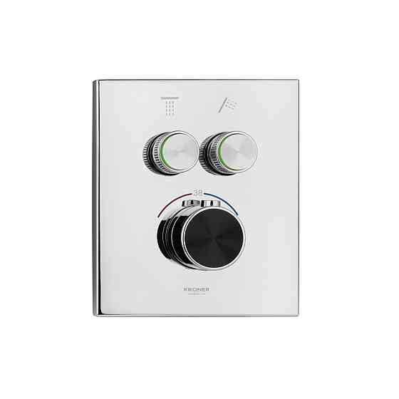 Душова система прихованого монтажу термостатична Kroner Element Thermo 211461-0101 хром Київ