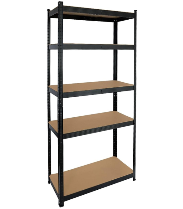 Стеллаж металлический (150 х 70 х 30 см) 5 полок, Черный Киев - изображение 3