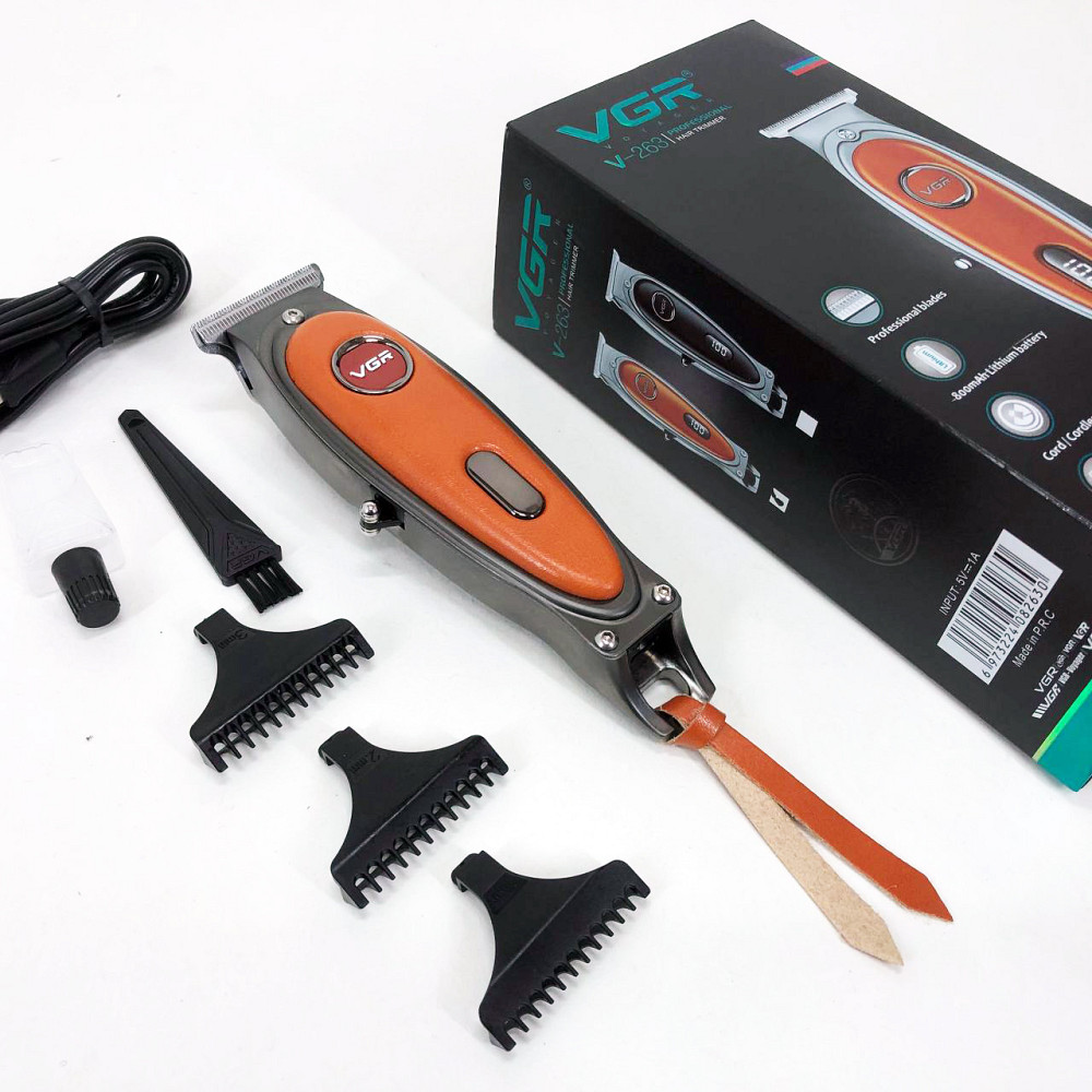 Чоловічий набір для стрижки волосся бездротовий, Машинка для стрижки на акумуляторі UO-59 Львів - фото 2