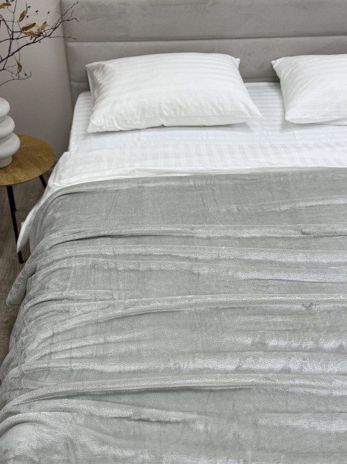 Ecotton Плед Ecotton 200х220 см Well Soft світло-сірий (24-3615 Cool gray) Коломыя - изображение 3