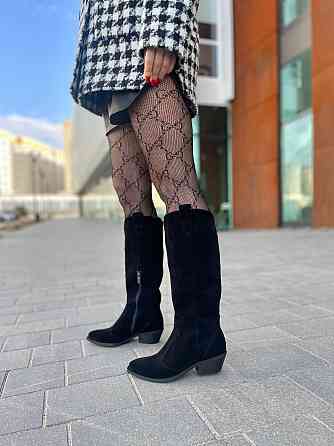 Edan Instruments Чоботи жіночі EDAN K/B чорні (осінь-весна, замша натуральна) (6061) 38 Коломия