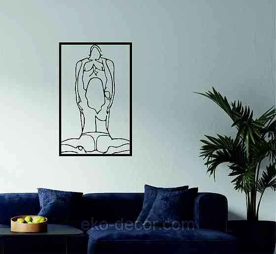 Декоративне настінне Панно «По дорослому 18+», Декор на стіну 70*44 см, Чорний Київ