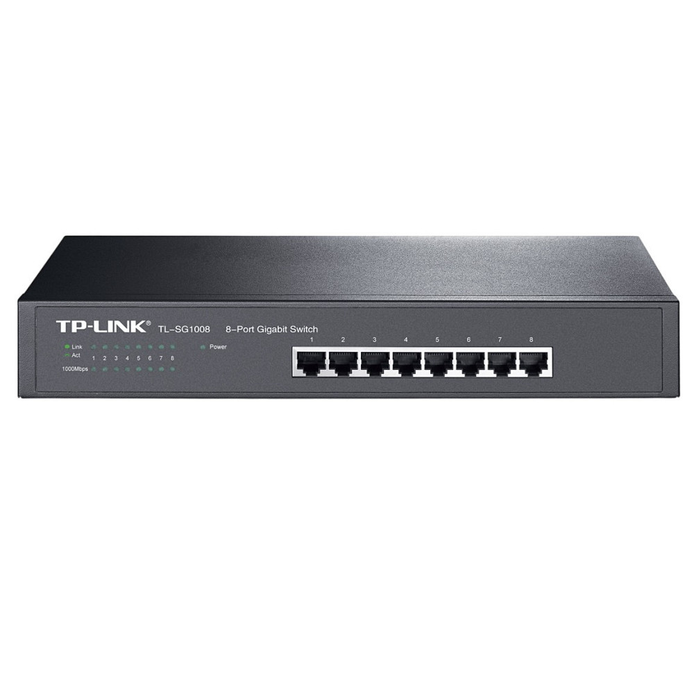 Комутатор TP-Link TL-SG1008 (8хGE, метал) Ні Харьков - изображение 3