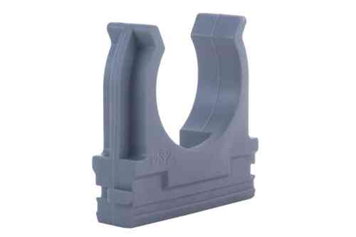 Клипса для гофры серая 50мм (пач 25шт) APRO Ровно