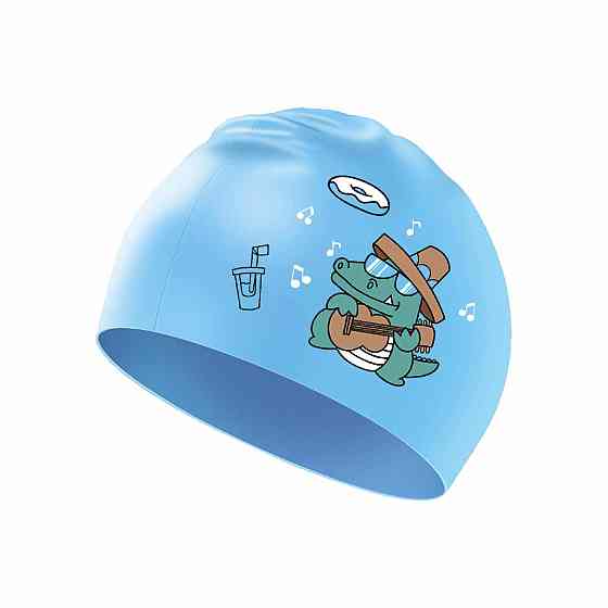 Дитяча Шапочка для плавання Renvo Levico JR Блакитний OSFM (1SC500-06) Київ