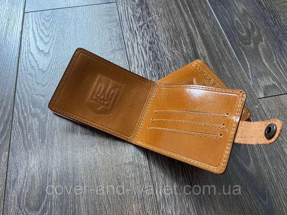 Шкіряна обкладинка пормтоні на посвідчення "СБУ"  P_Leather Київ - фото 3