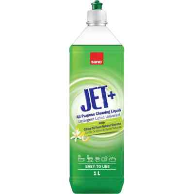 Жидкость для чистки ванн Sano Jet+ Универсальное средство для уборки С цитрусовым маслом 1 л (7290102992898) Винница