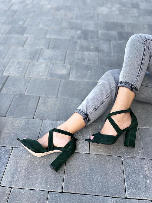 Nivelle БосонІжки жіночі NIVELLE 1815/9510-9544 зелені (літо, замша натуральна) (3696) 39р. Коломия - фото 7