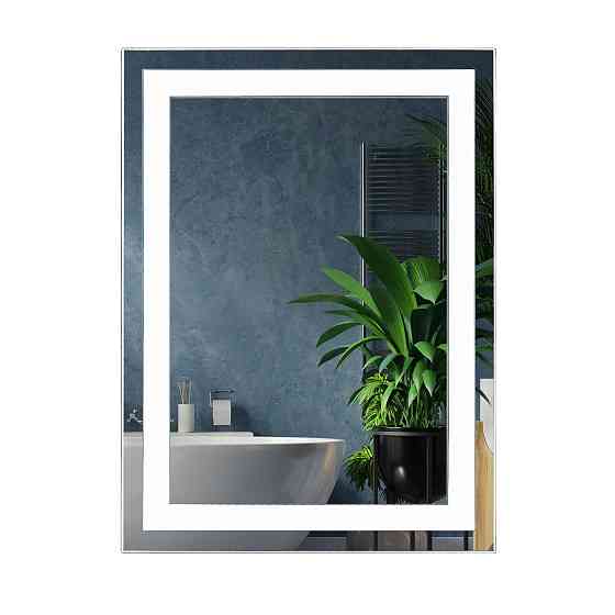 Дзеркало UNIO MRR-01 SQR-AA-H 600 x 800 mm LED FL з підігрівом Тернопіль