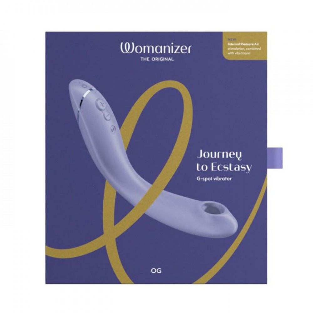 Вибратор для точки G c вакуумной стимуляцией Womanizer OG Lilac Sex Aura Киев - изображение 6