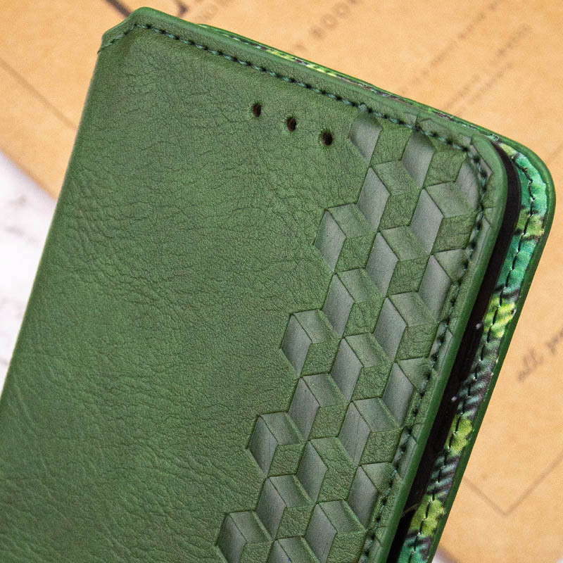 Чохол-книжка для смартфона Rubic Leather for Xiaomi Redmi Note 13 Pro 5G/POCO X6 5G Green Київ - фото 5