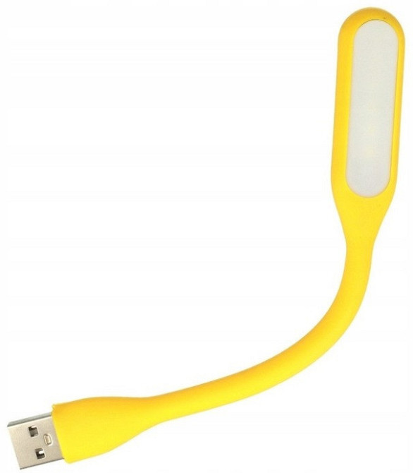Світлодіодна USB Лампа гнутка 17 см Led Light для ноутбуків та повербанків Yellow Нововолинськ - фото 5