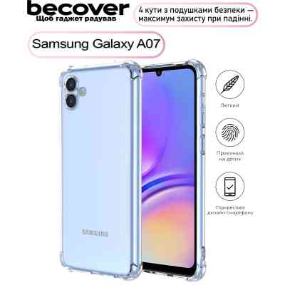 Чехол для мобильного телефона BeCover Anti-Shock Samsung Galaxy A07 SM-A075 Clear (713687) Винница