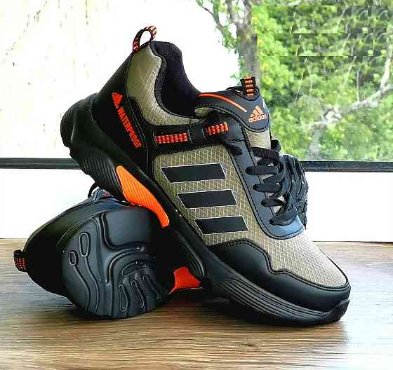 Термо Кросівки Adidas Waterproof Хакі Чоловічі Єврозима Адідас Зелені (розміри: 40,41,42,43) Дніпро