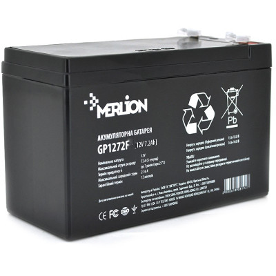 Батарея до ДБЖ Merlion 12V-7.2Ah (GP1272F1) Вінниця - фото 1