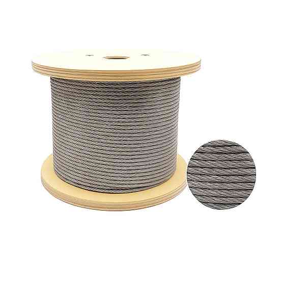 Трос для свердловинних насосів нерж. 4 мм (бухта 1000м, можна різати) (000031353) Київ