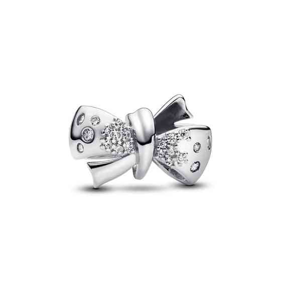 Срібна намистина Pandora Іскристий бант 793442C01 Київ
