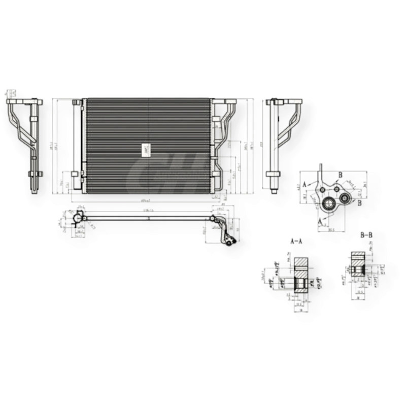 Радиатор Hyundai i40 I 1.7D (11-19) кондиционера Мукачево - изображение 1