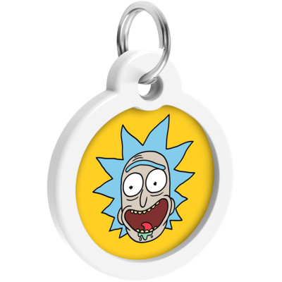 Адресник для тварин WAUDOG Smart ID з QR паспортом "Рік і Морті 3", коло 30 мм (230-0282) Вінниця - фото 3