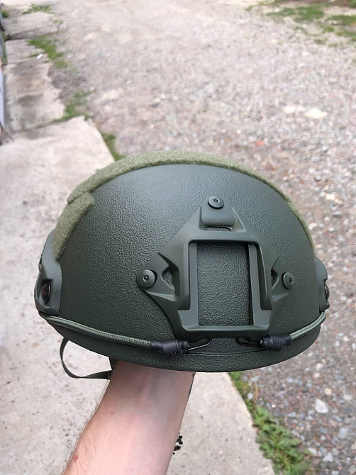 Шолом кевларовий Fast балістичний 3A Каска (розмір універсальний) Зелений Київ - фото 3