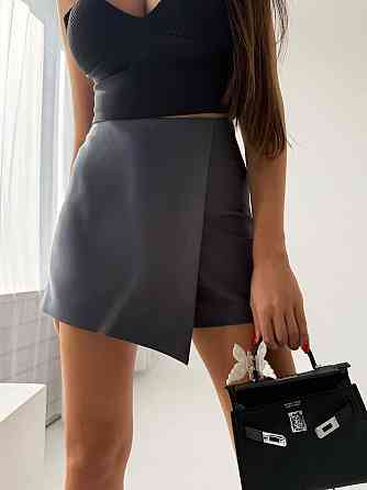 Жіноча базова мініспідниця-шорти костюмка Сірий, 42/44 Одеса