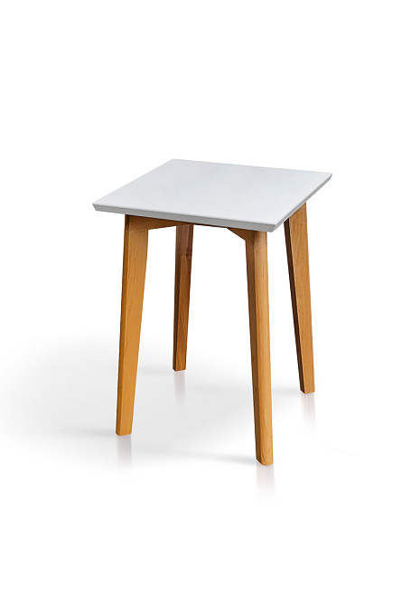 Табурет Міраж каркас натур/кришка біла Киев - изображение 1