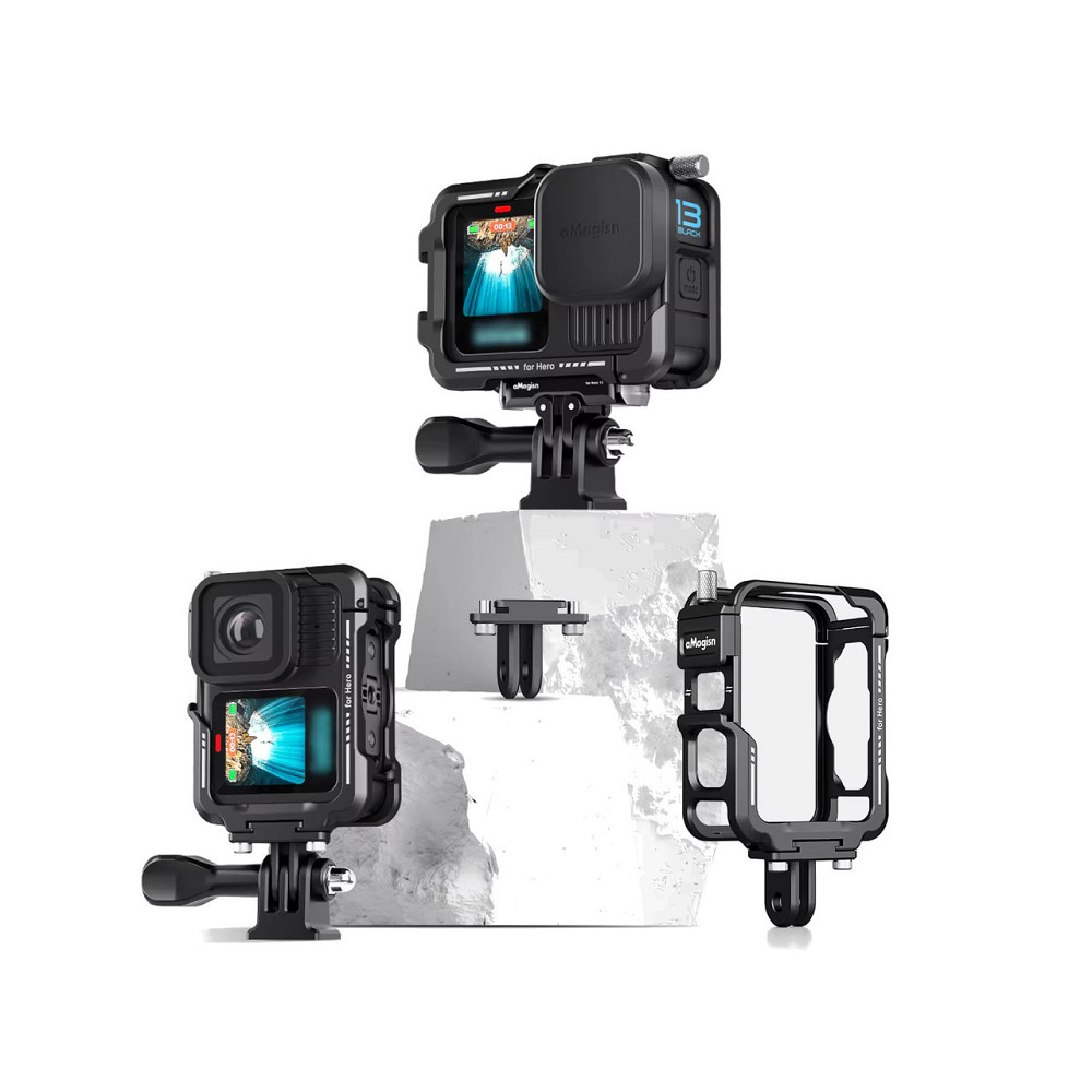 Рамка GoPro 13/12/11/10/9 алюмінієва вертикальна/горизонтальна з ковпачком aMagisn AP09 Київ - фото 2