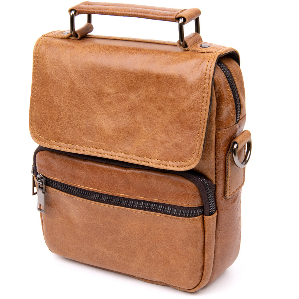 Сумка чоловіча месенджер на одне відділення Vintage 20413 Руда Київ - фото 1