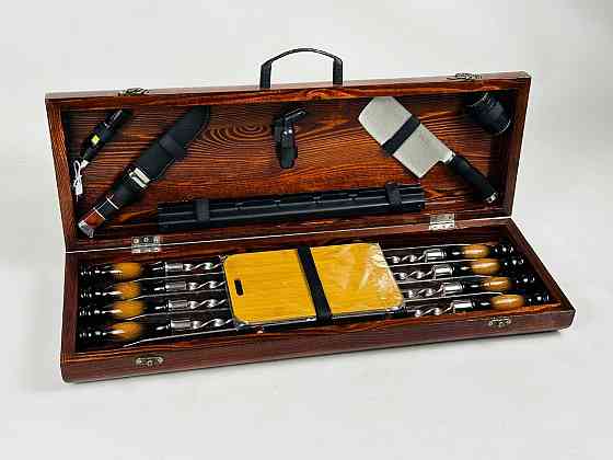 Подарунковий набір шампурів у дерев'яному кейсі ФОРЕСТ HAPPY DAYS Тернопіль