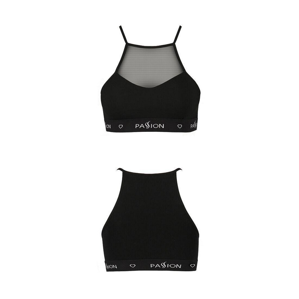 Спортивний топ з прозорою вставкою Passion PS006 TOP XL, black Sex Aura Київ - фото 5