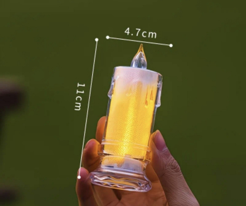 Набір LED свічок на батарейках  3 шт (0293) Сміла - фото 3