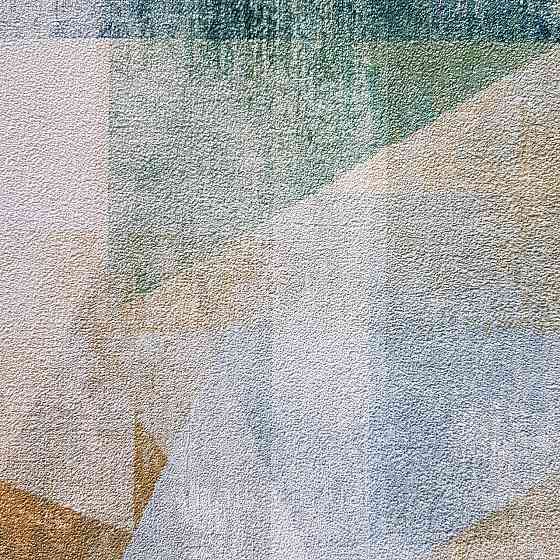 Шпалери вінілові на флізелін Rasch Linares 0.53х10 геометрія абстракція фігури сині жовті бірюза 617962 Київ