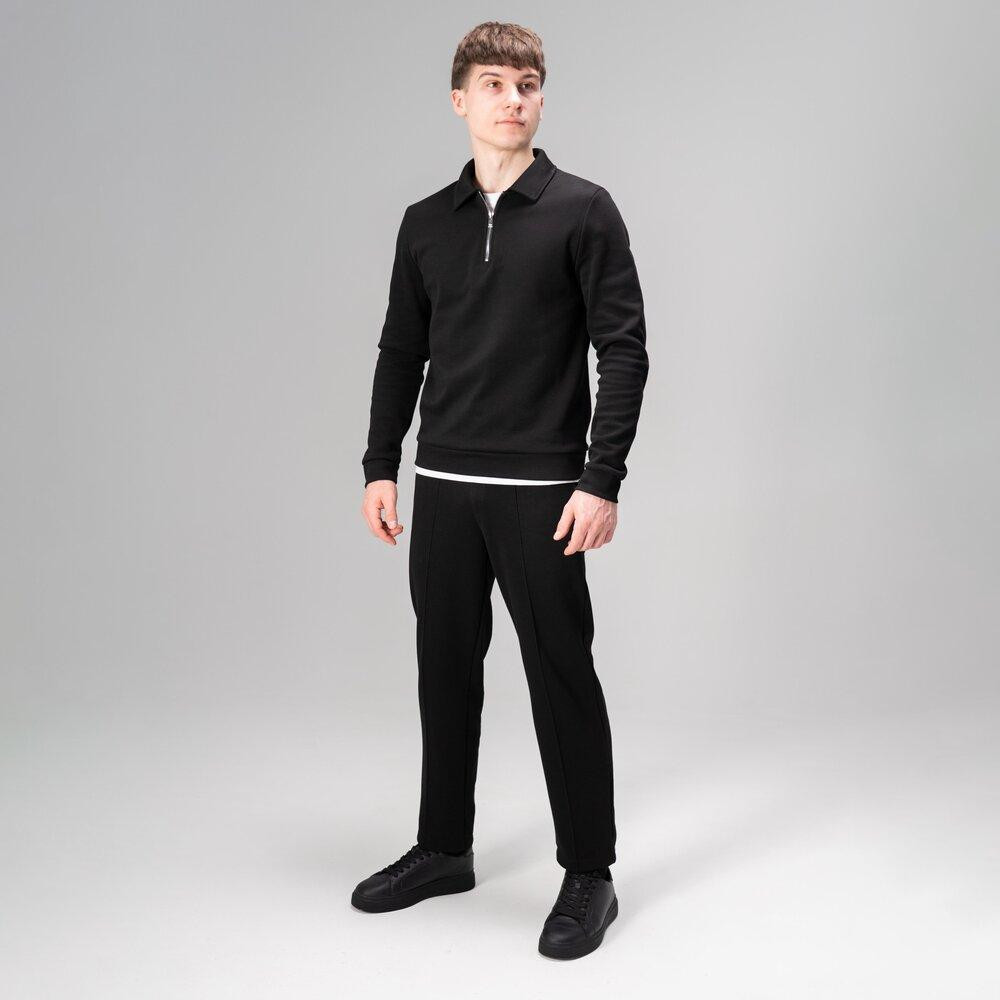 Мужской черный спортивный костюм Pobedov Binance. Комплект брюки и кофта осенний Киев - изображение 18