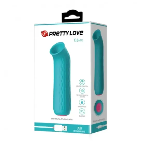 Вакуумный стимулятор Pretty Love Ford голубой, 11,6 × 2,3 см Sex Aura Киев