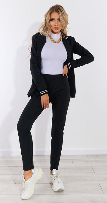 Комфортний трикотажний костюм із піджаком (42) Київ - фото 6