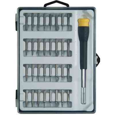 Отвертка Stanley с битами Phillips, Pozidriv, Torx, Slotted, Sl1, Ph00, Pz0, Т5, ТТ10, L= 25 мм, 33 шт, кейс (STHT0-62634) Винница